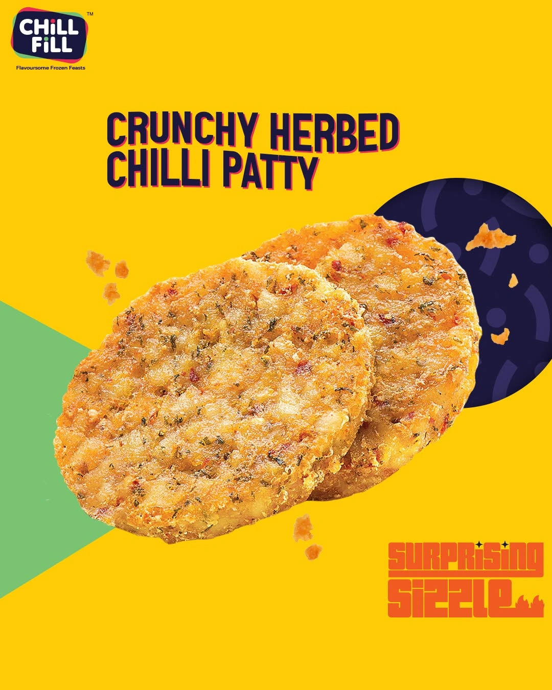 crunchy Frozen Potato Patties