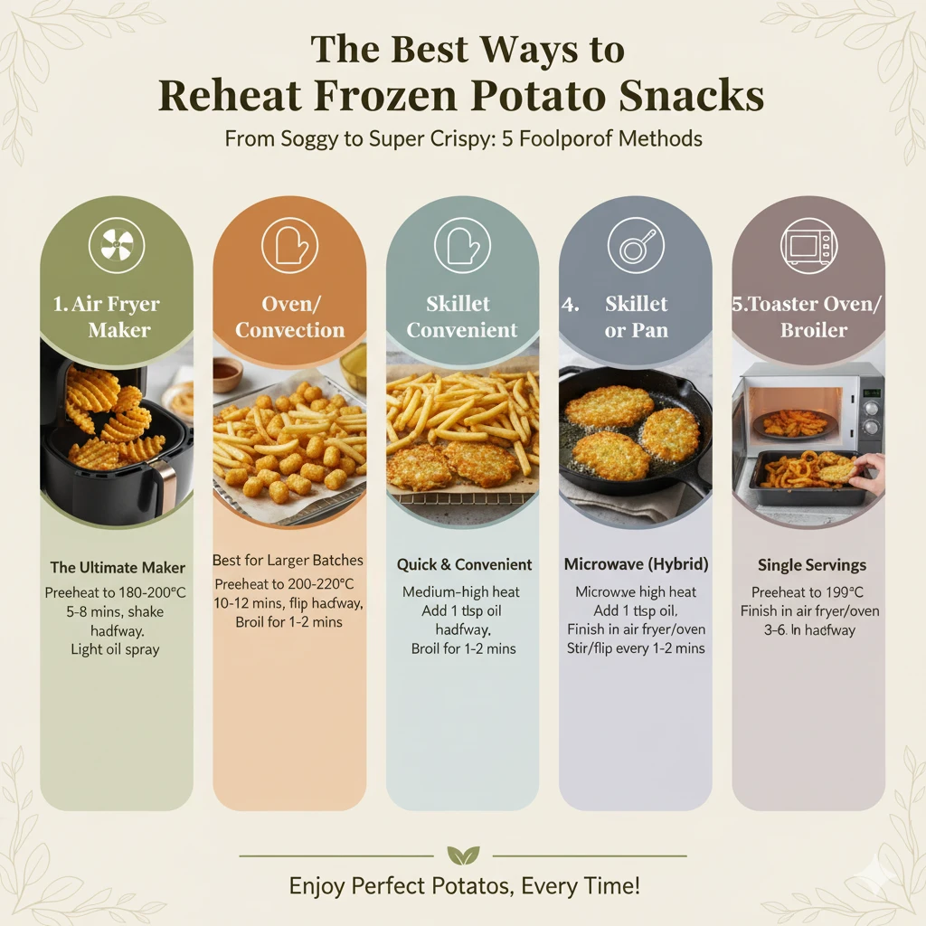 The Best Ways to Reheat Frozen Potato Snacks