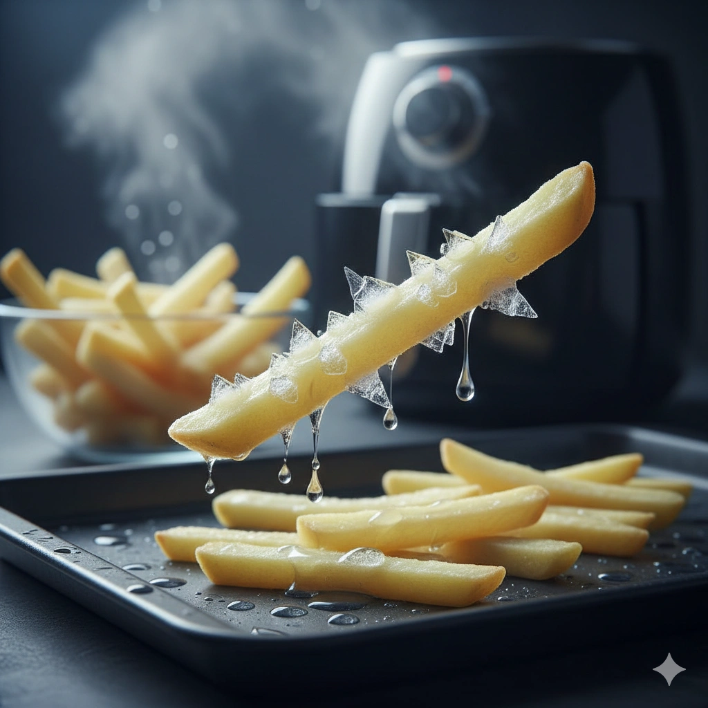 Why Frozen Fries Lose Crispiness