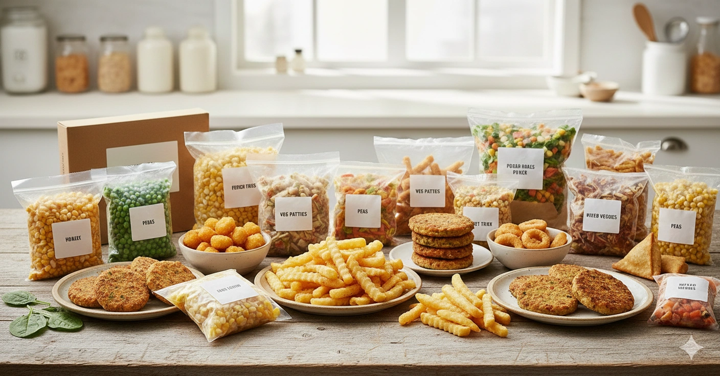 Wide Range of Frozen Food Products