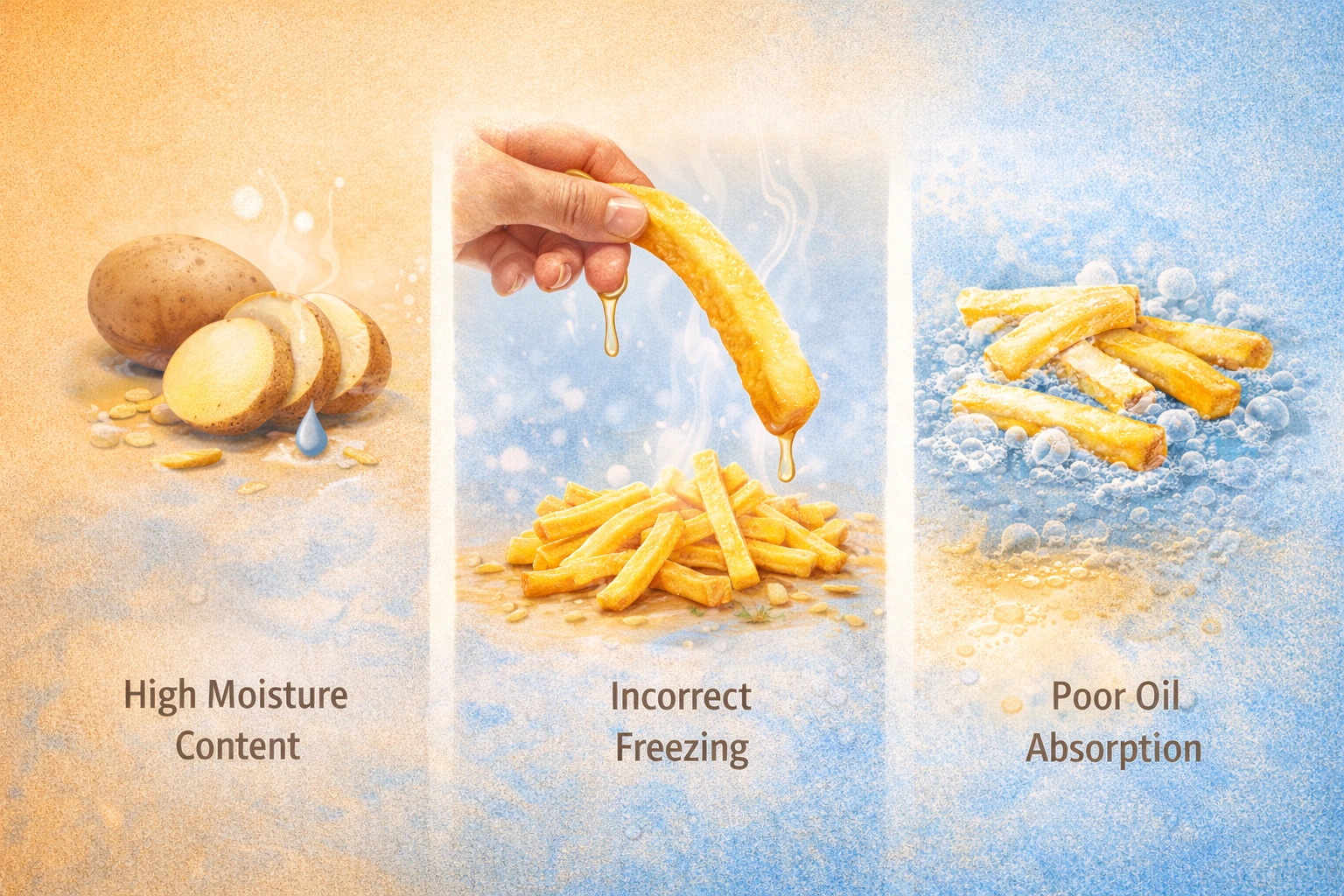 What Makes Frozen Fries Turn Soggy