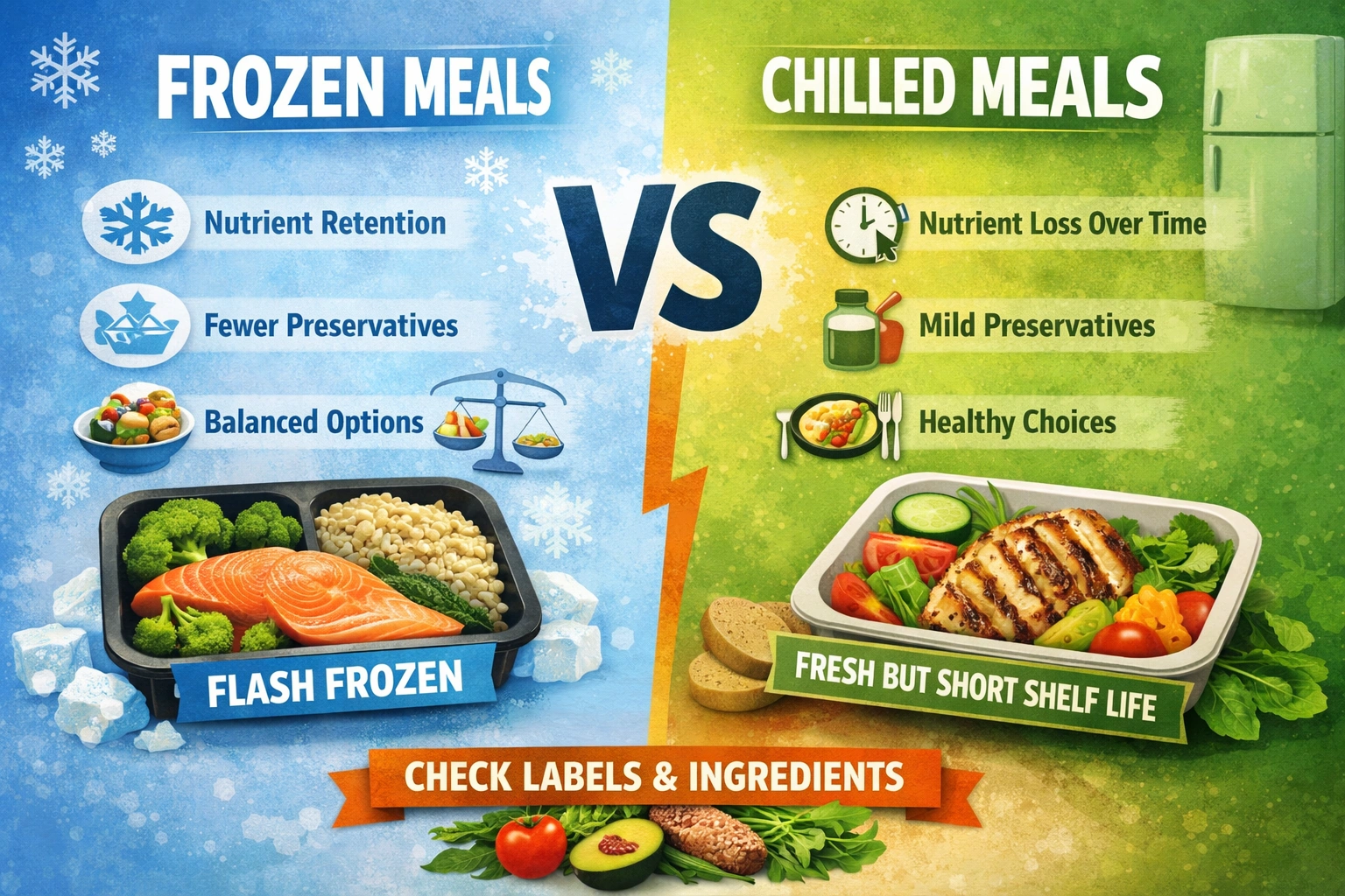 Which Is Healthier: Frozen or Chilled Meals