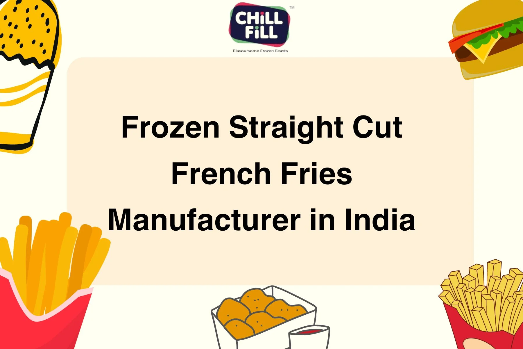 Frozen Straight Cut French Fries Manufacturer in India