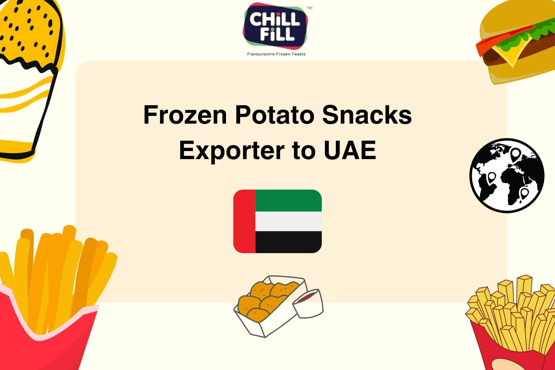 Frozen Potato Snacks Exporter to UAE