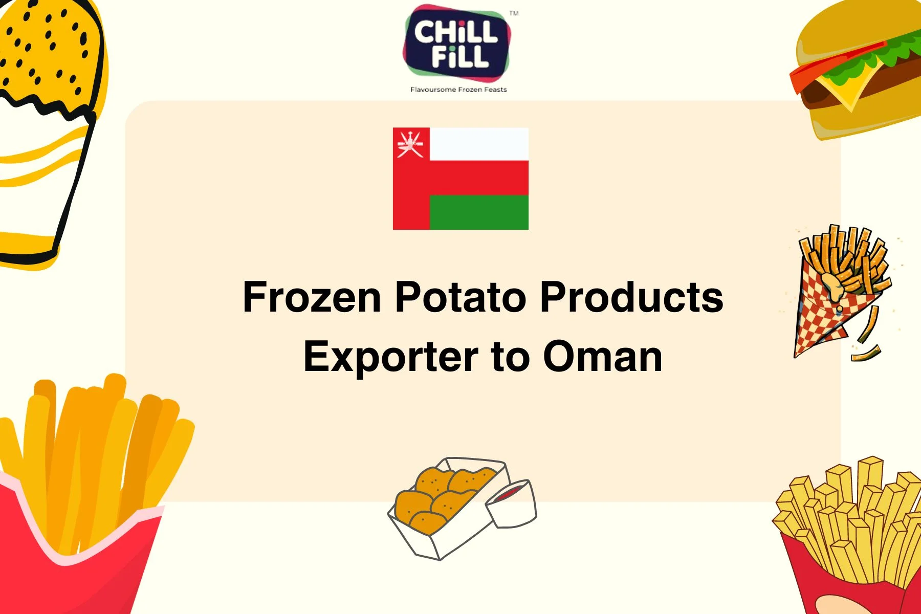 Frozen Potato Products Exporter to Oman