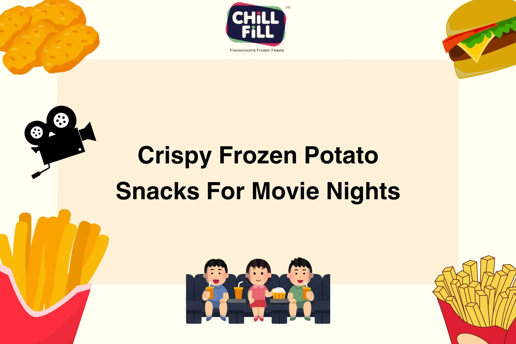 Crispy Frozen Potato Snacks For Movie Nights