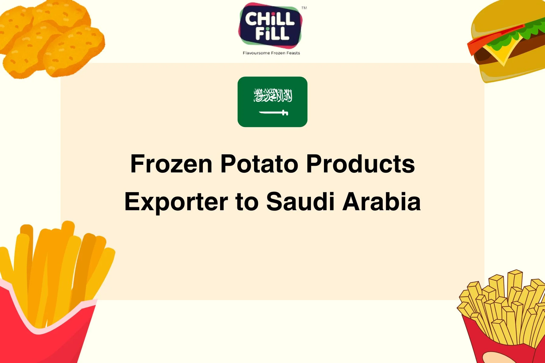 Frozen Potato Products Exporter to Saudi Arabia