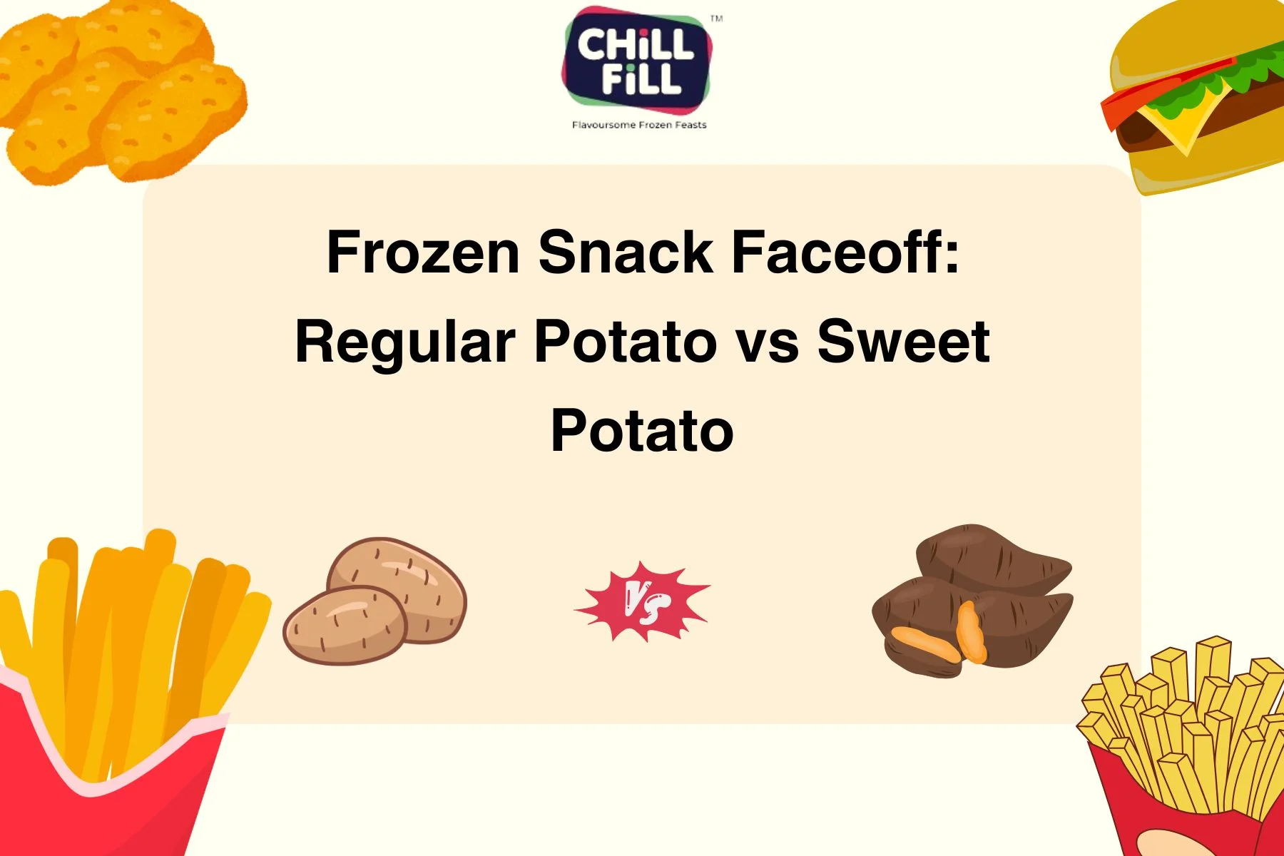 Frozen Snack Faceoff: Regular Potato vs Sweet Potato