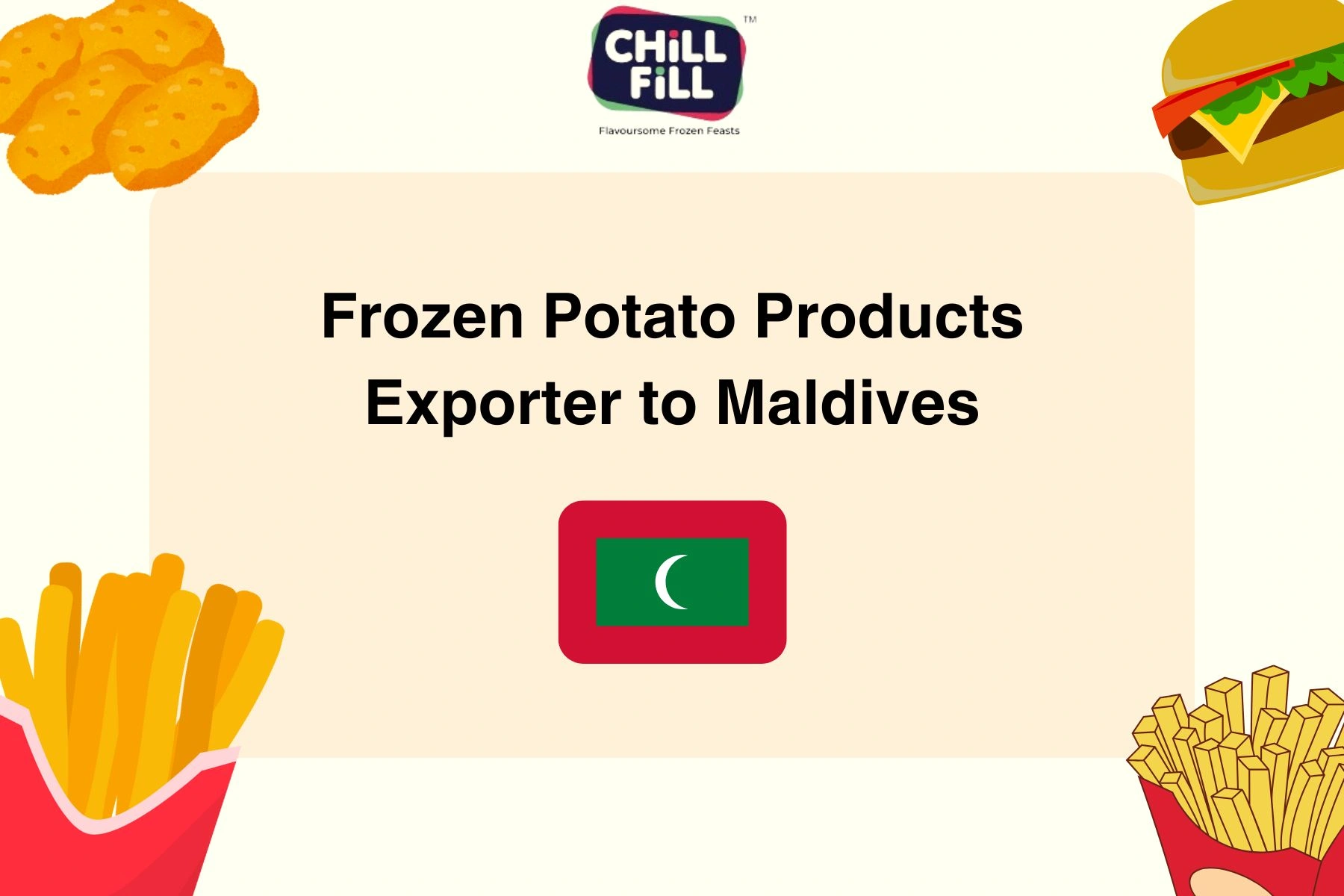 Frozen Potato Products Exporter to Maldives