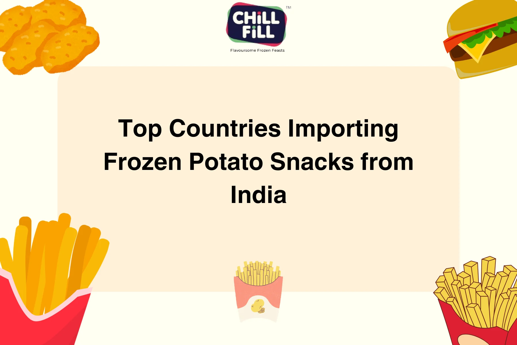 Top Countries Importing Frozen Potato Snacks from India